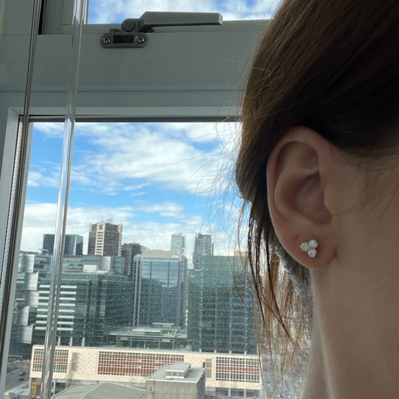 Diamond trio earrings - Picture 2 of 3